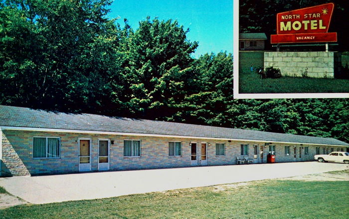North Star Motel - Old Postcard View